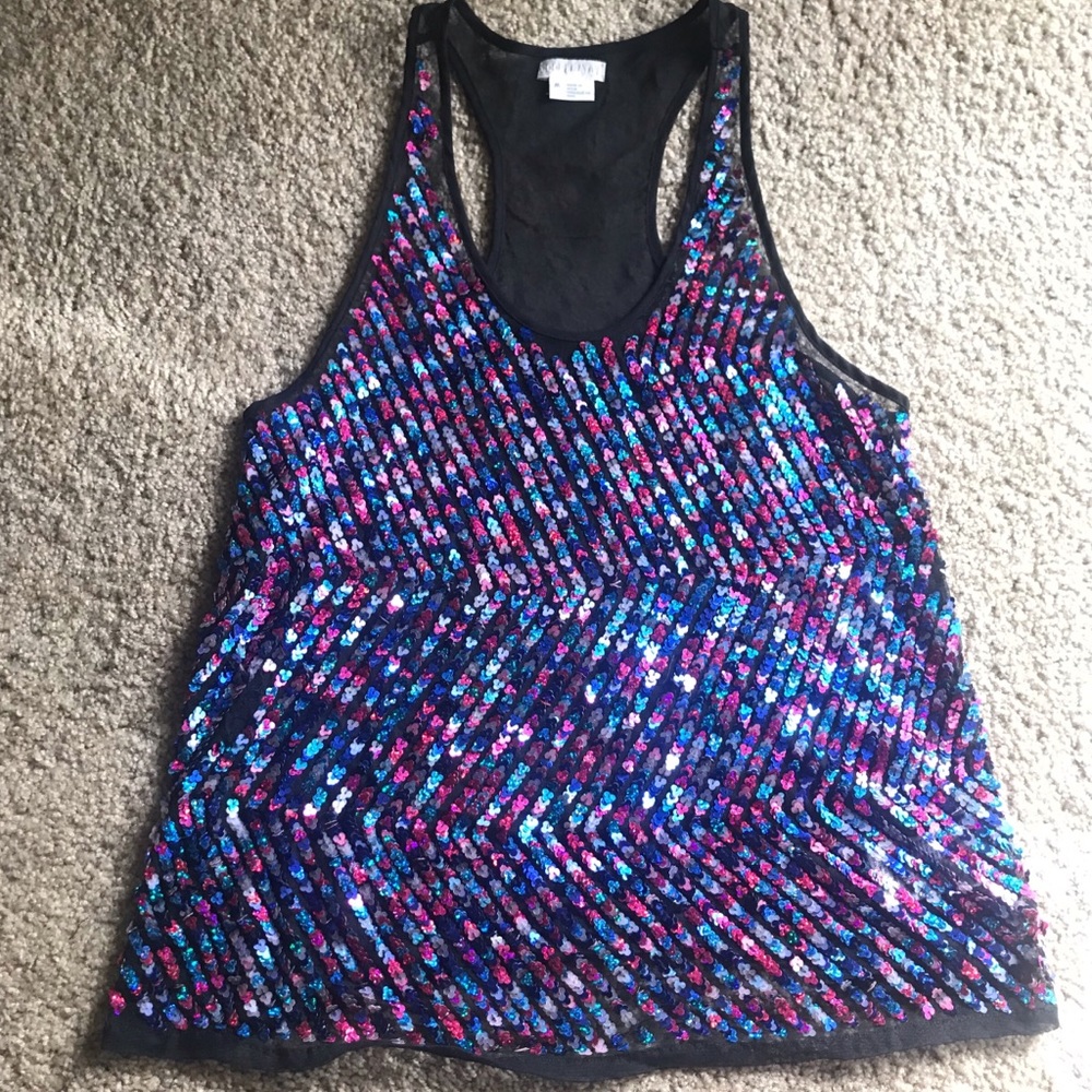 Urban Outfitters Sequin Tank Top